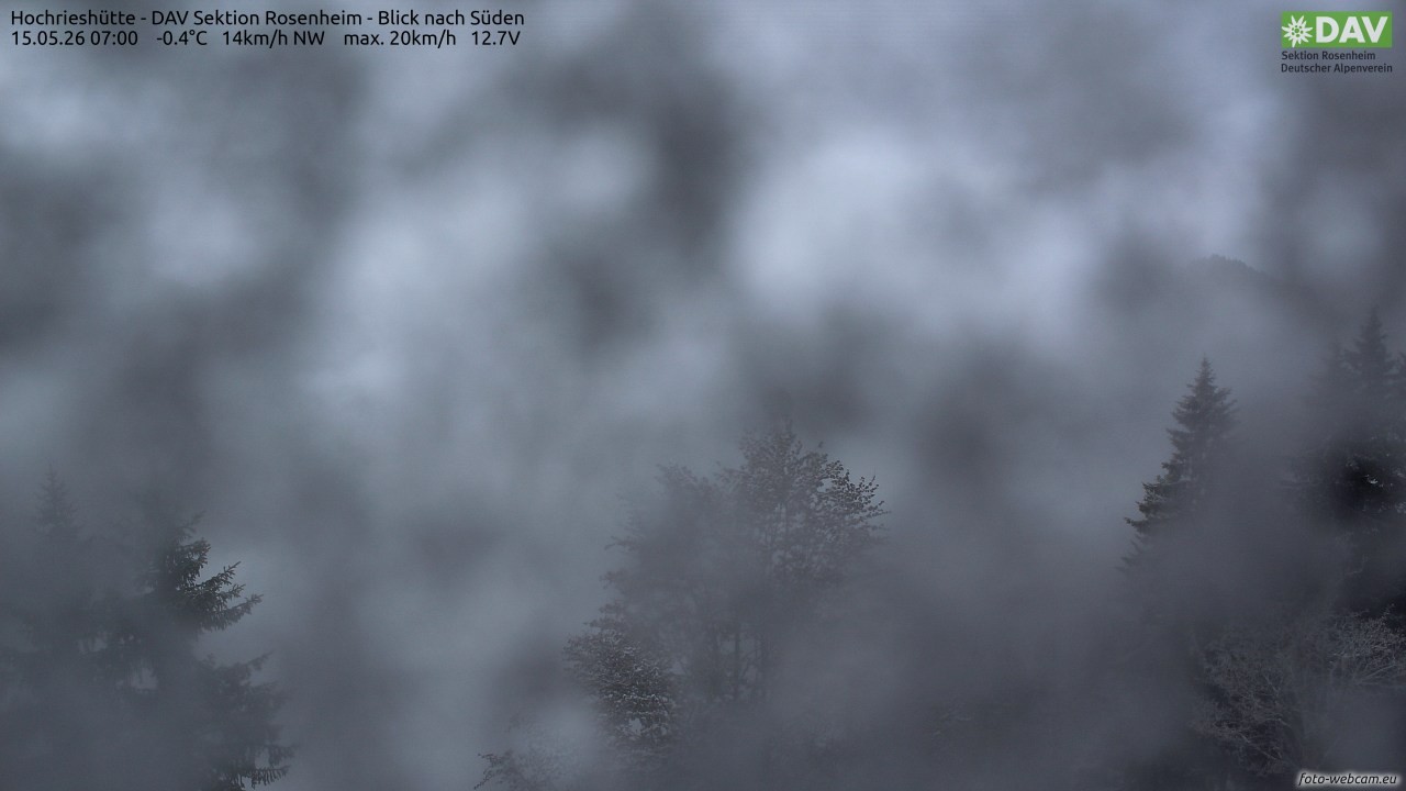 Archiv Foto Webcam Hochries Süd