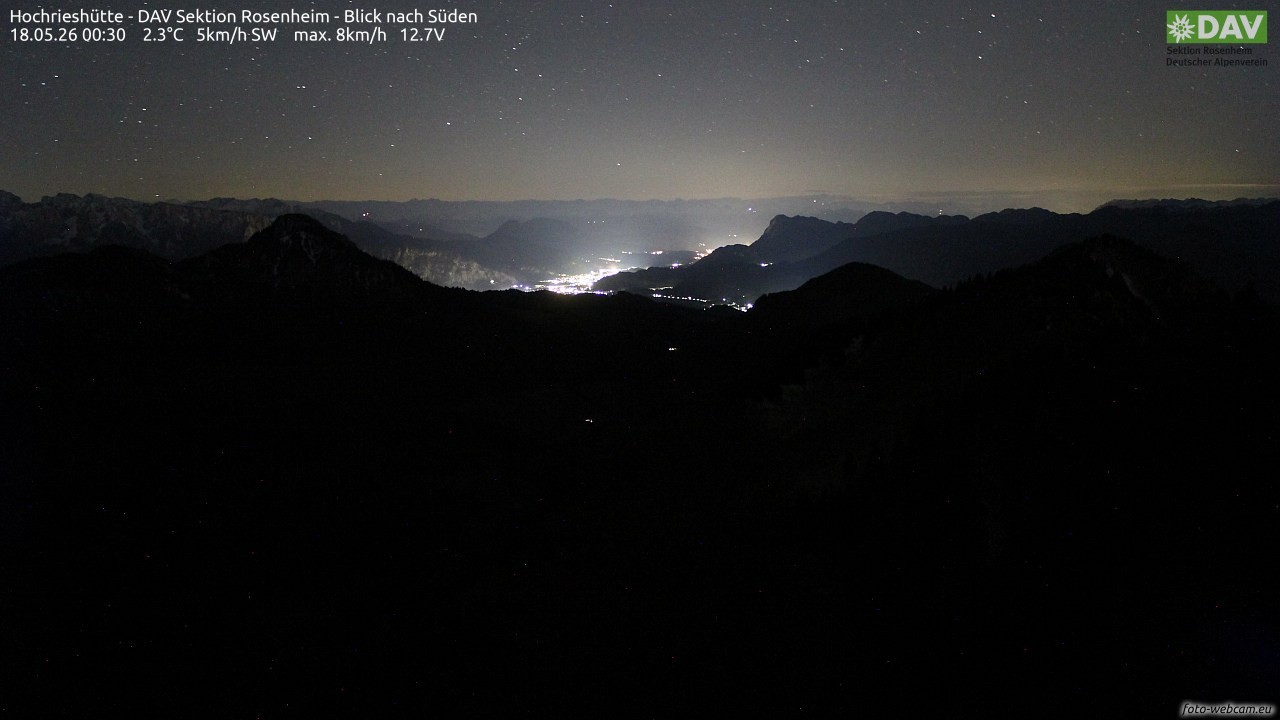 Archiv Foto Webcam Hochries Süd