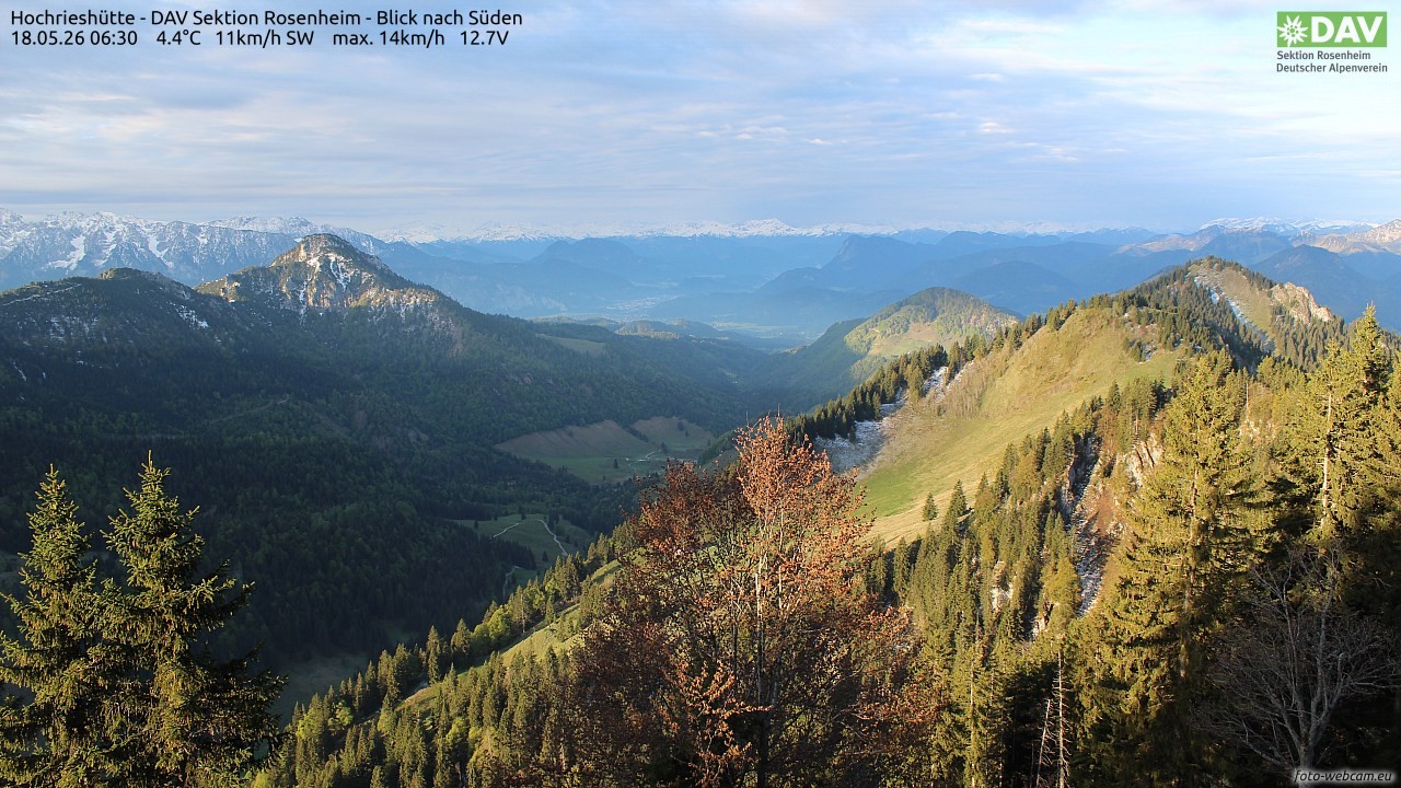 Archiv Foto Webcam Hochries Süd