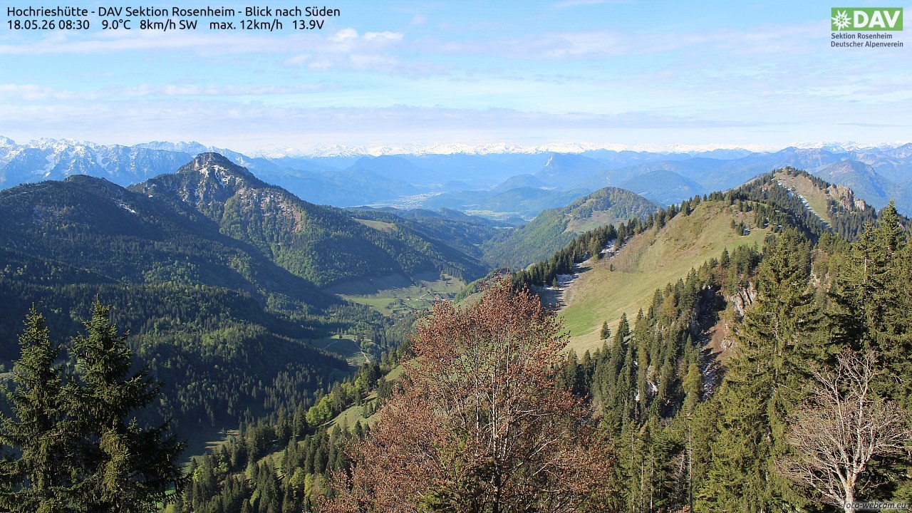 Archiv Foto Webcam Hochries Süd