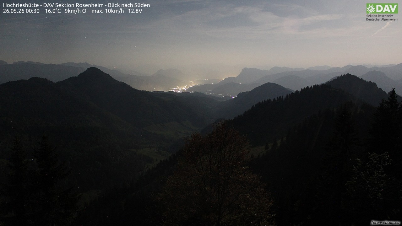 Archiv Foto Webcam Hochries Süd