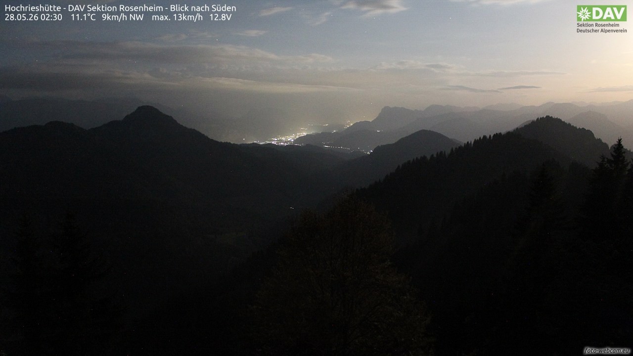 Archiv Foto Webcam Hochries Süd