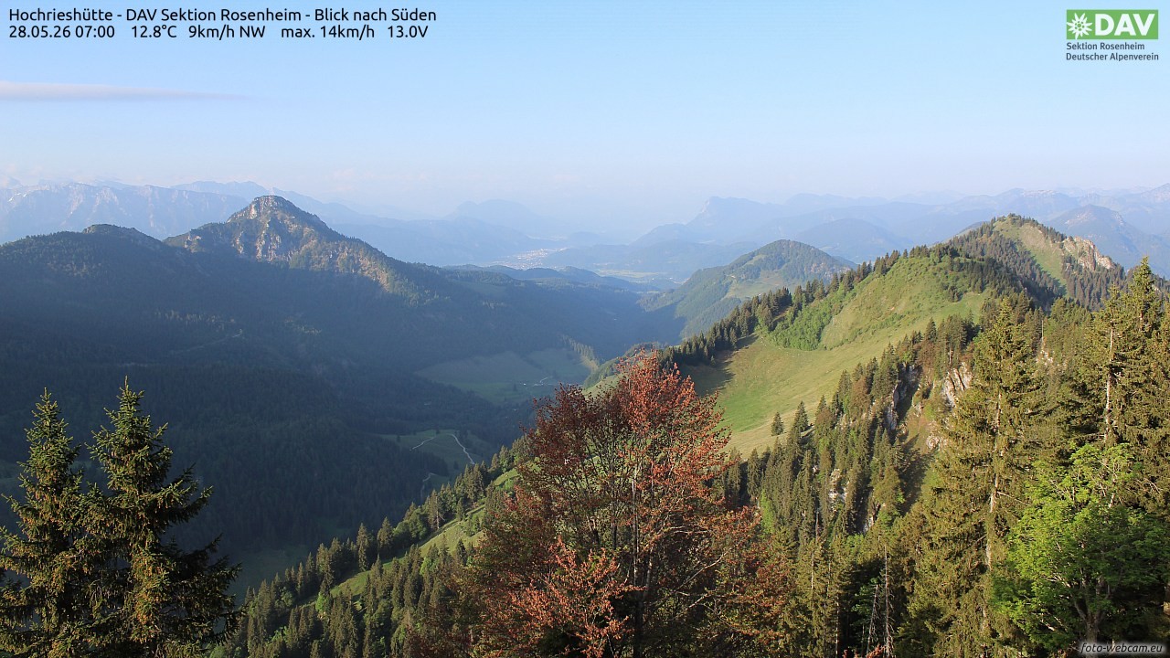 Archiv Foto Webcam Hochries Süd