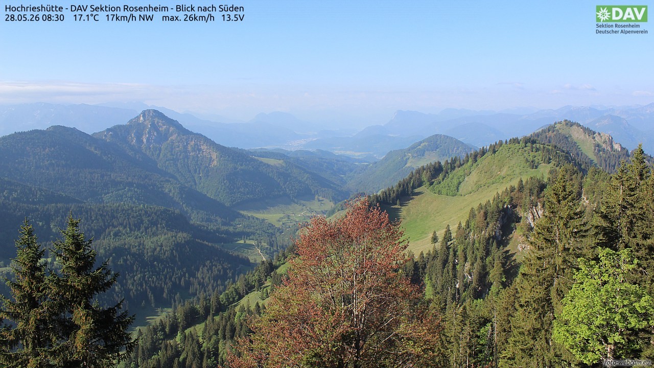 Archiv Foto Webcam Hochries Süd