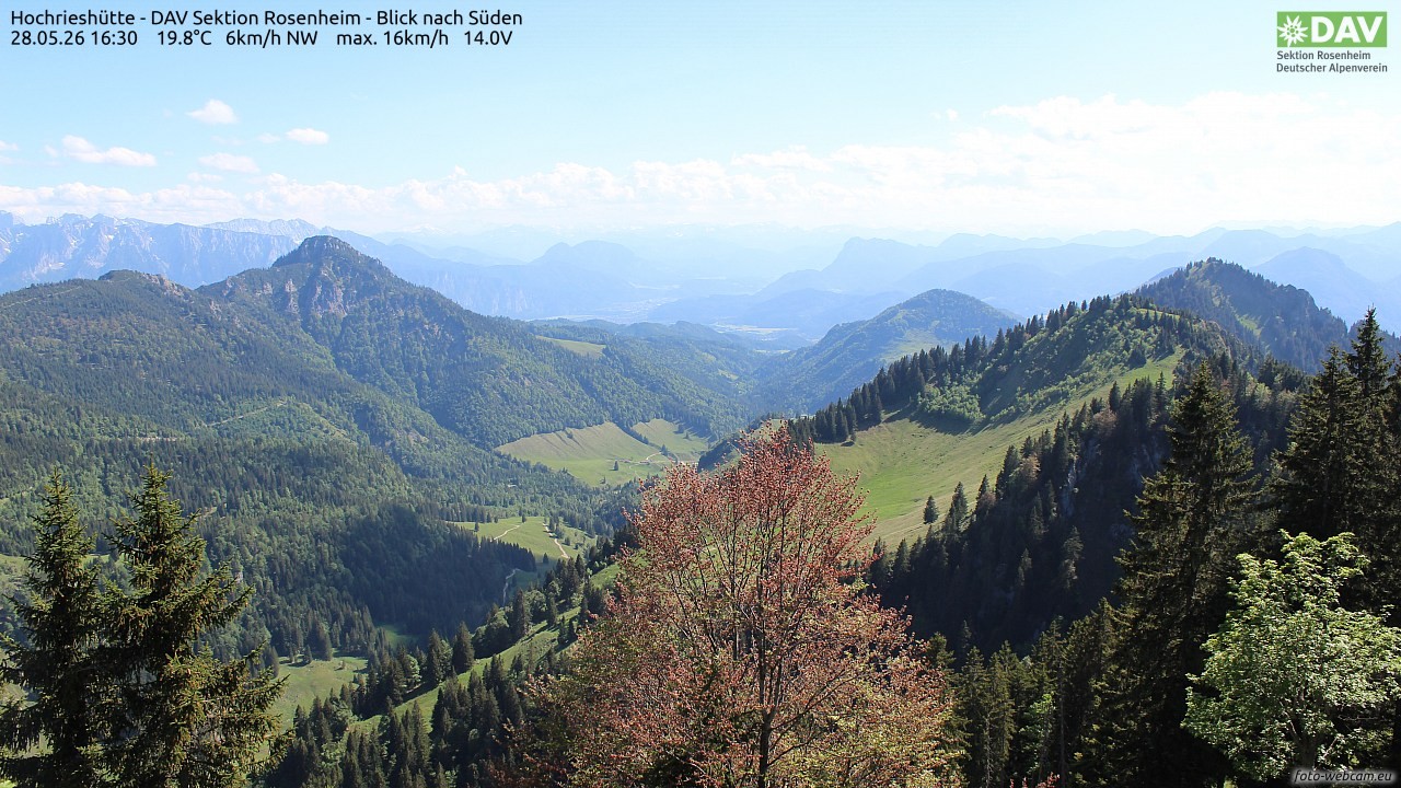 Archiv Foto Webcam Hochries Süd