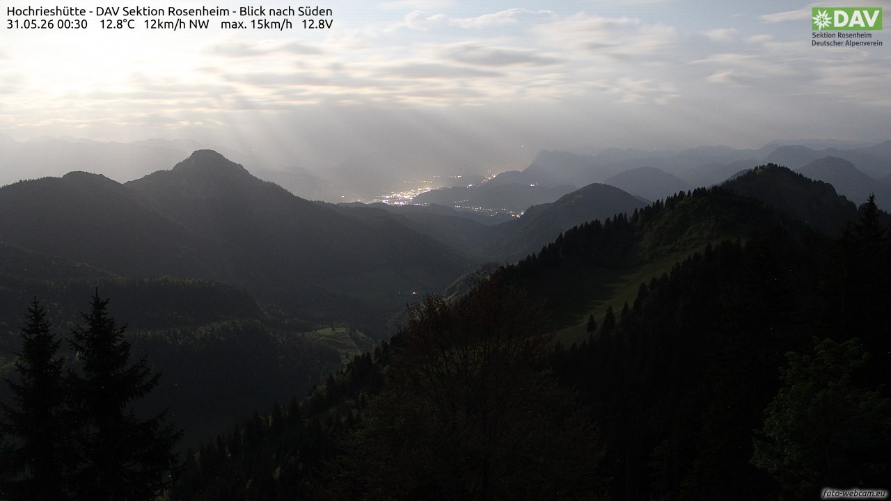 Archiv Foto Webcam Hochries Süd