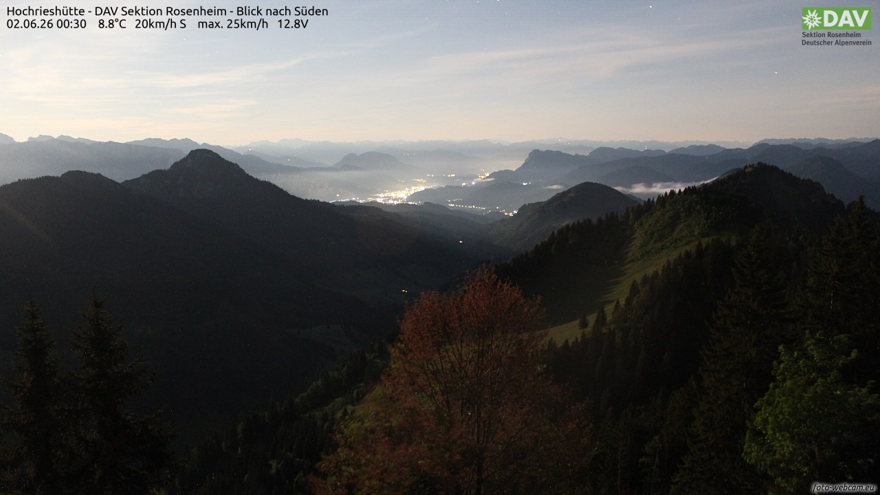 Archiv Foto Webcam Hochries Süd