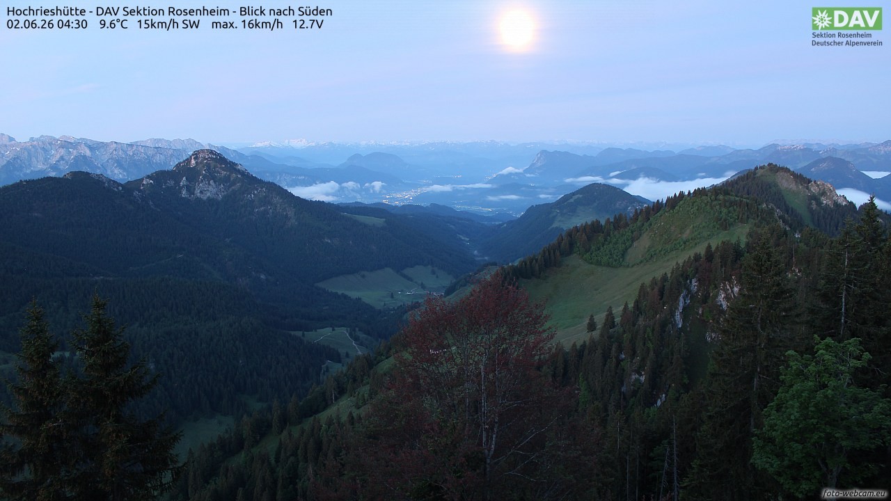 Archiv Foto Webcam Hochries Süd