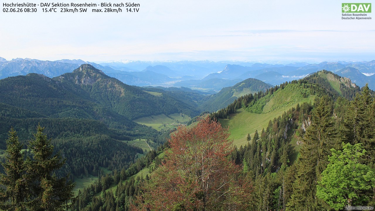 Archiv Foto Webcam Hochries Süd