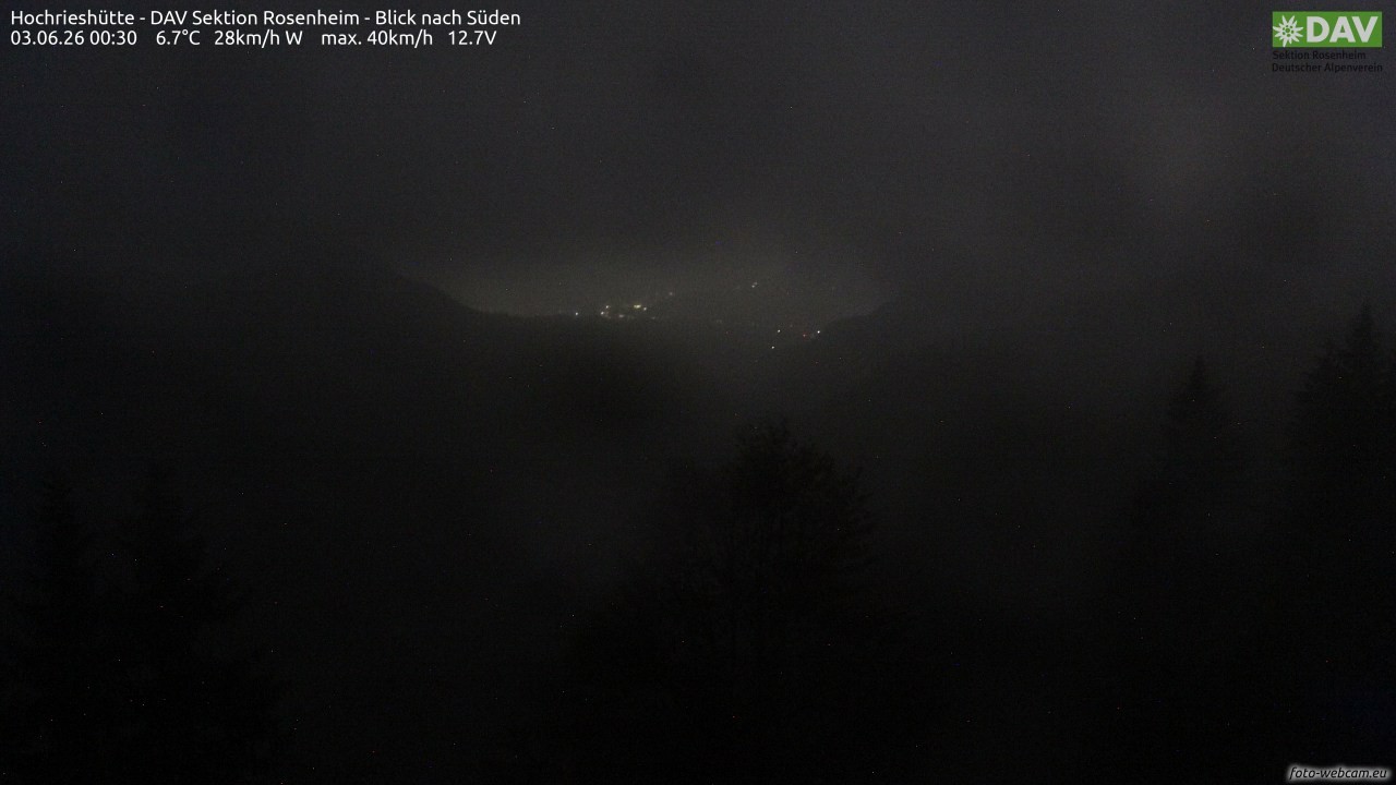 Archiv Foto Webcam Hochries Süd