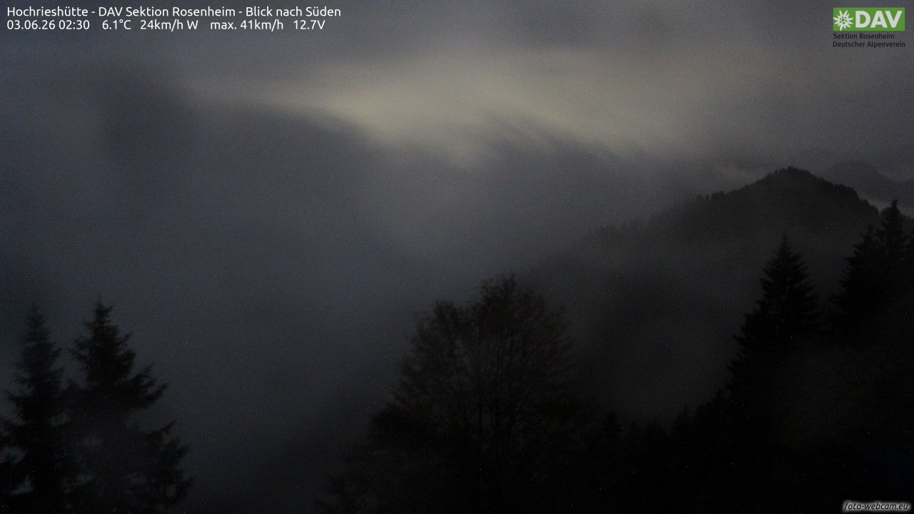 Archiv Foto Webcam Hochries Süd