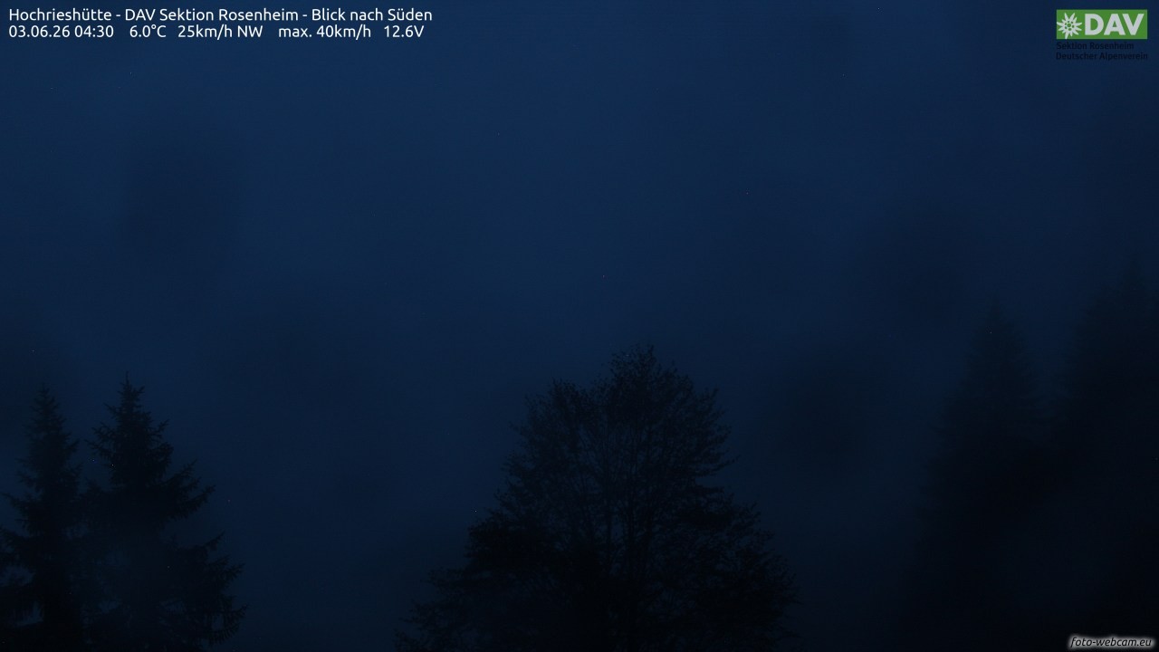 Archiv Foto Webcam Hochries Süd