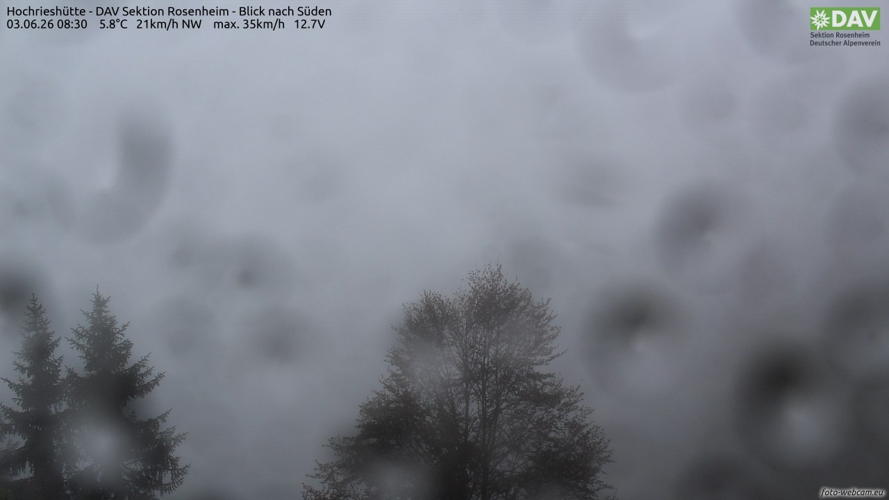 Archiv Foto Webcam Hochries Süd