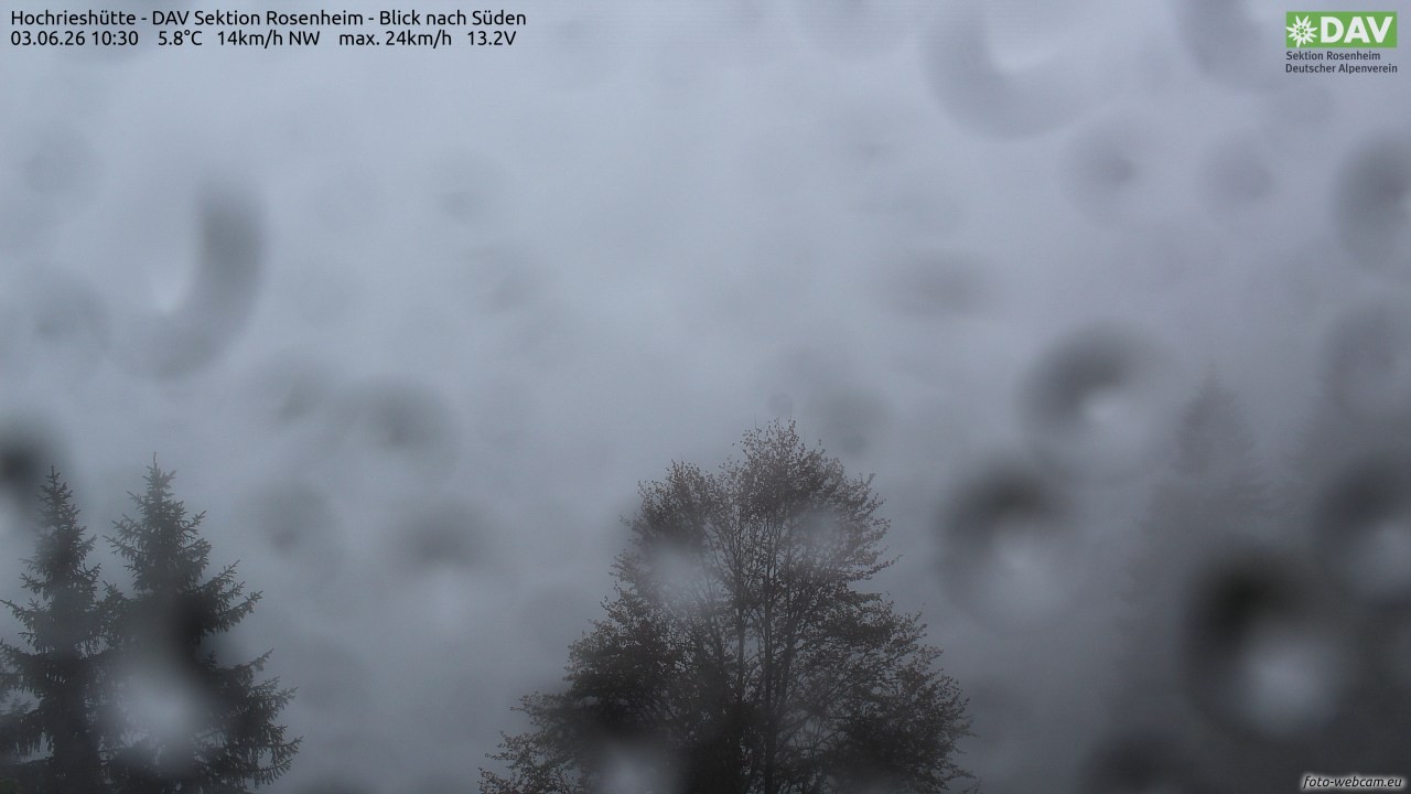Archiv Foto Webcam Hochries Süd