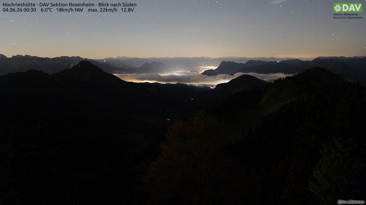 Archiv Foto Webcam Hochries Süd