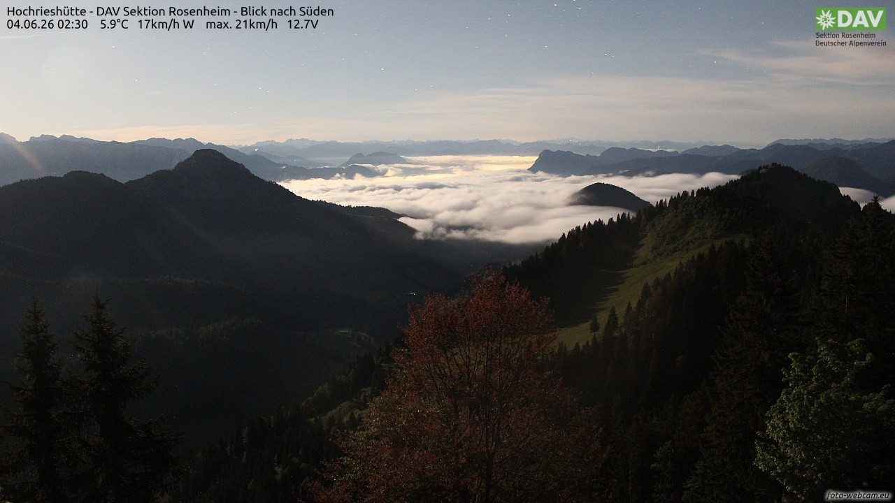 Archiv Foto Webcam Hochries Süd