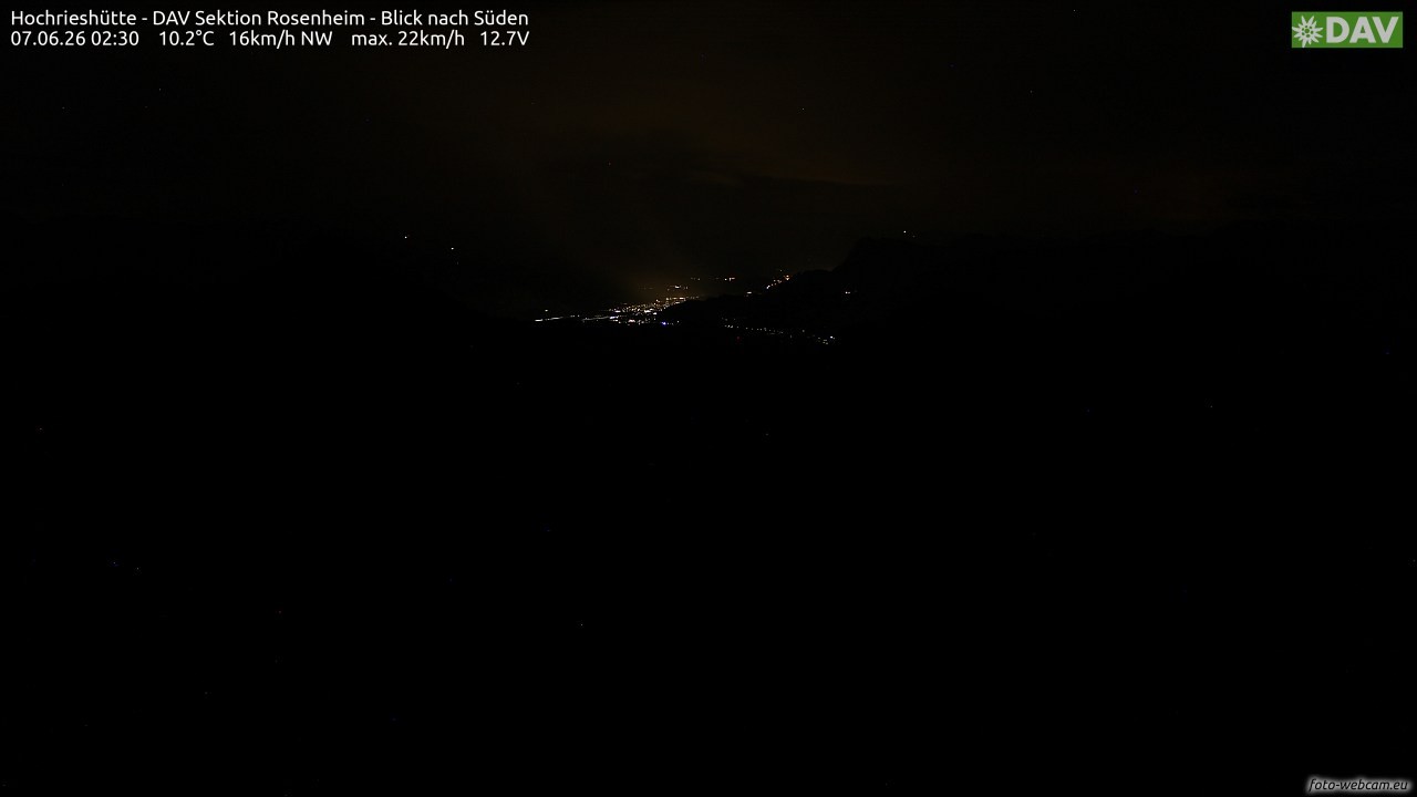 Archiv Foto Webcam Hochries Süd