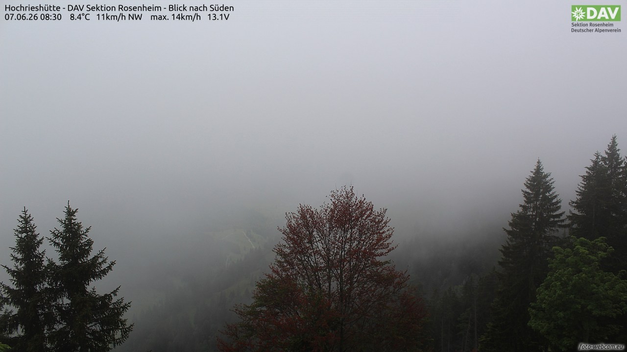 Archiv Foto Webcam Hochries Süd