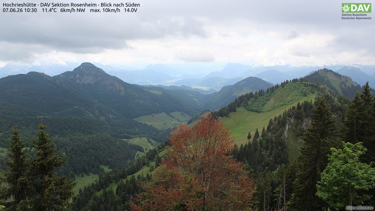 Archiv Foto Webcam Hochries Süd