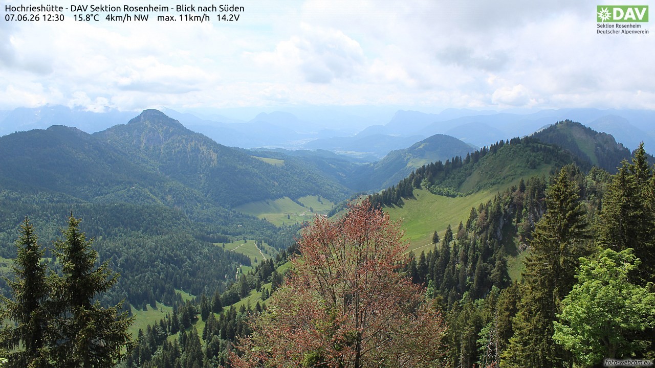 Archiv Foto Webcam Hochries Süd