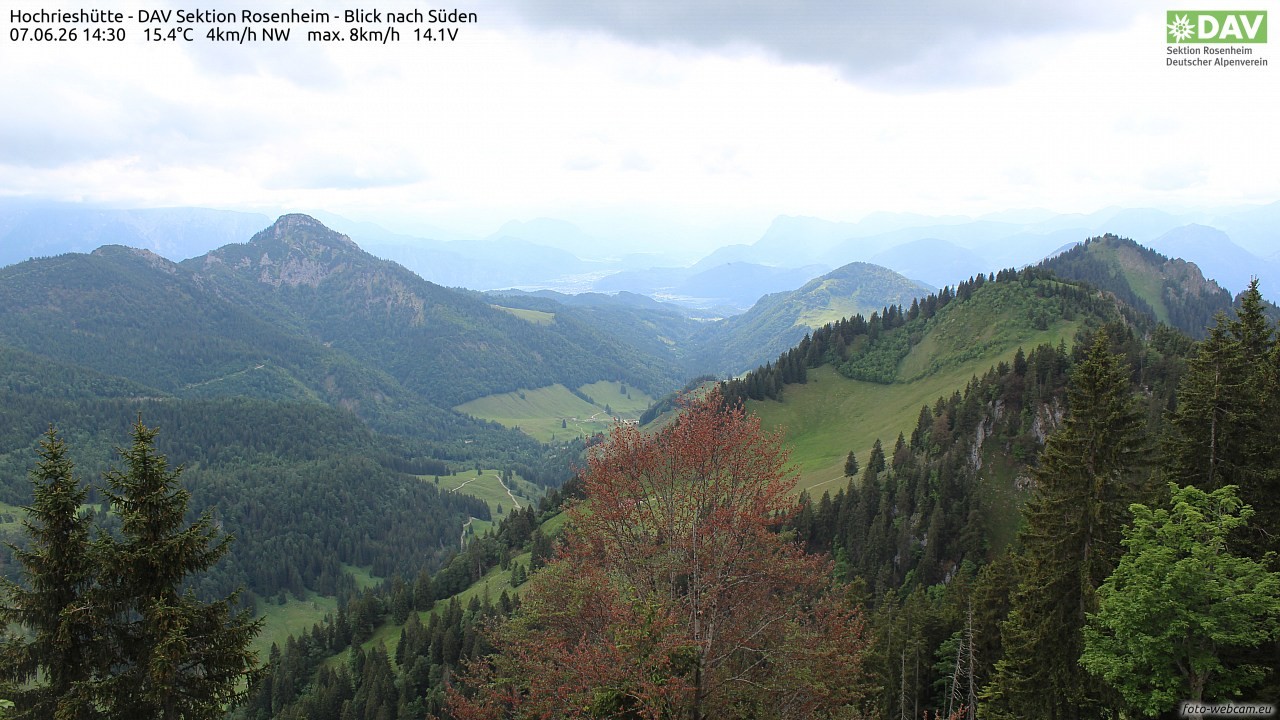 Archiv Foto Webcam Hochries Süd