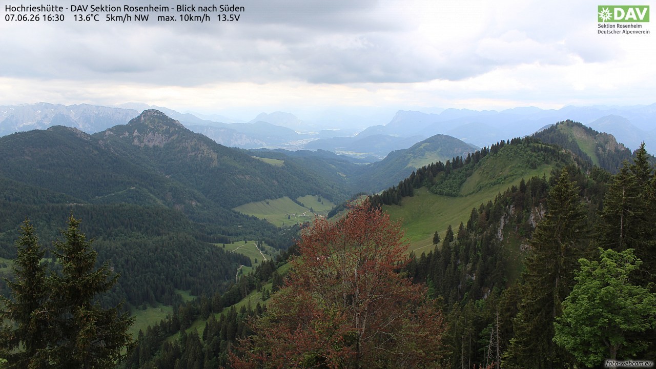Archiv Foto Webcam Hochries Süd