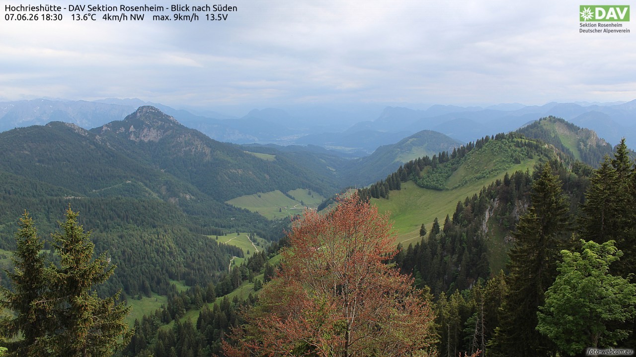 Archiv Foto Webcam Hochries Süd
