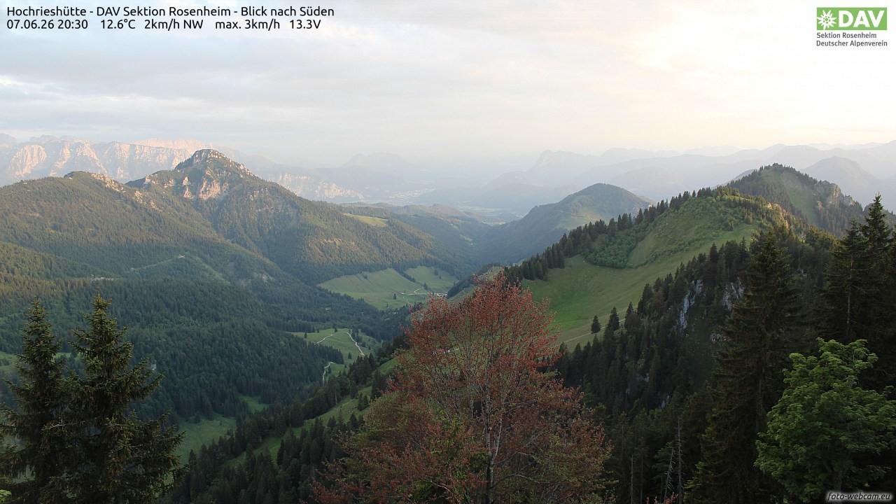 Archiv Foto Webcam Hochries Süd
