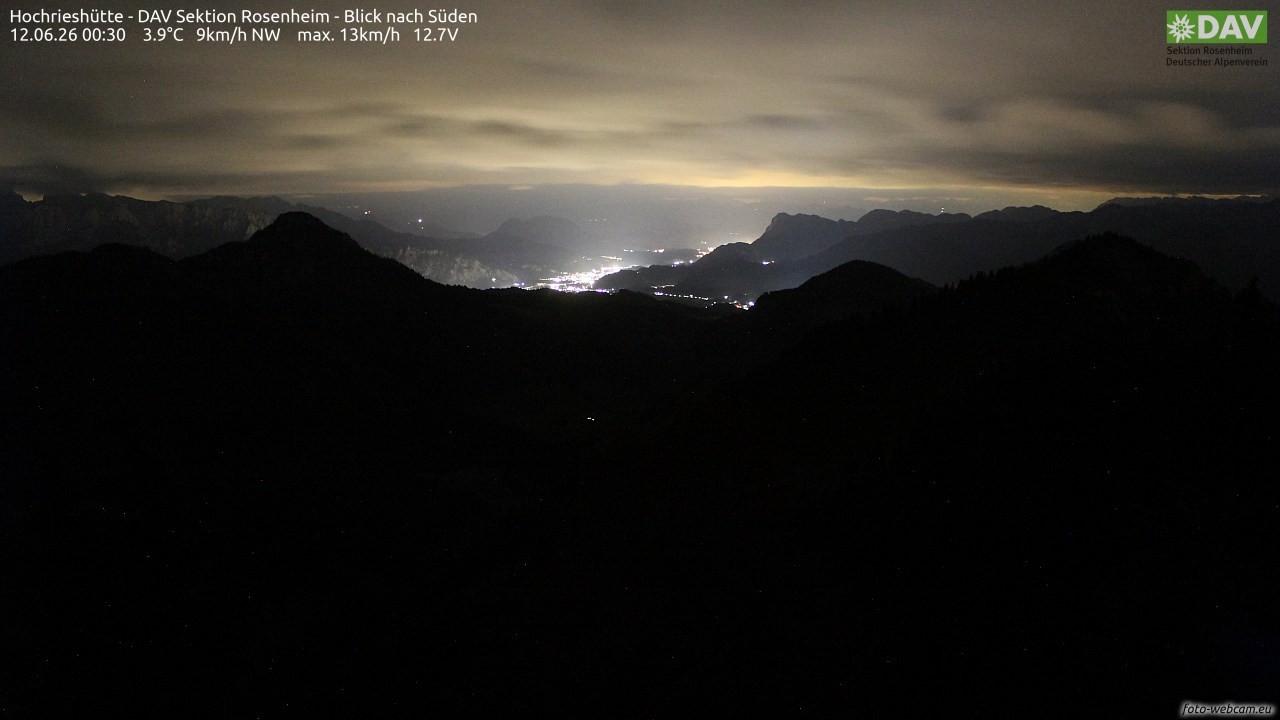 Archiv Foto Webcam Hochries Süd