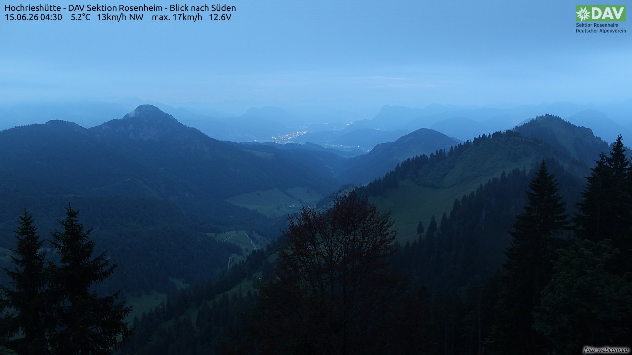 Archiv Foto Webcam Hochries Süd