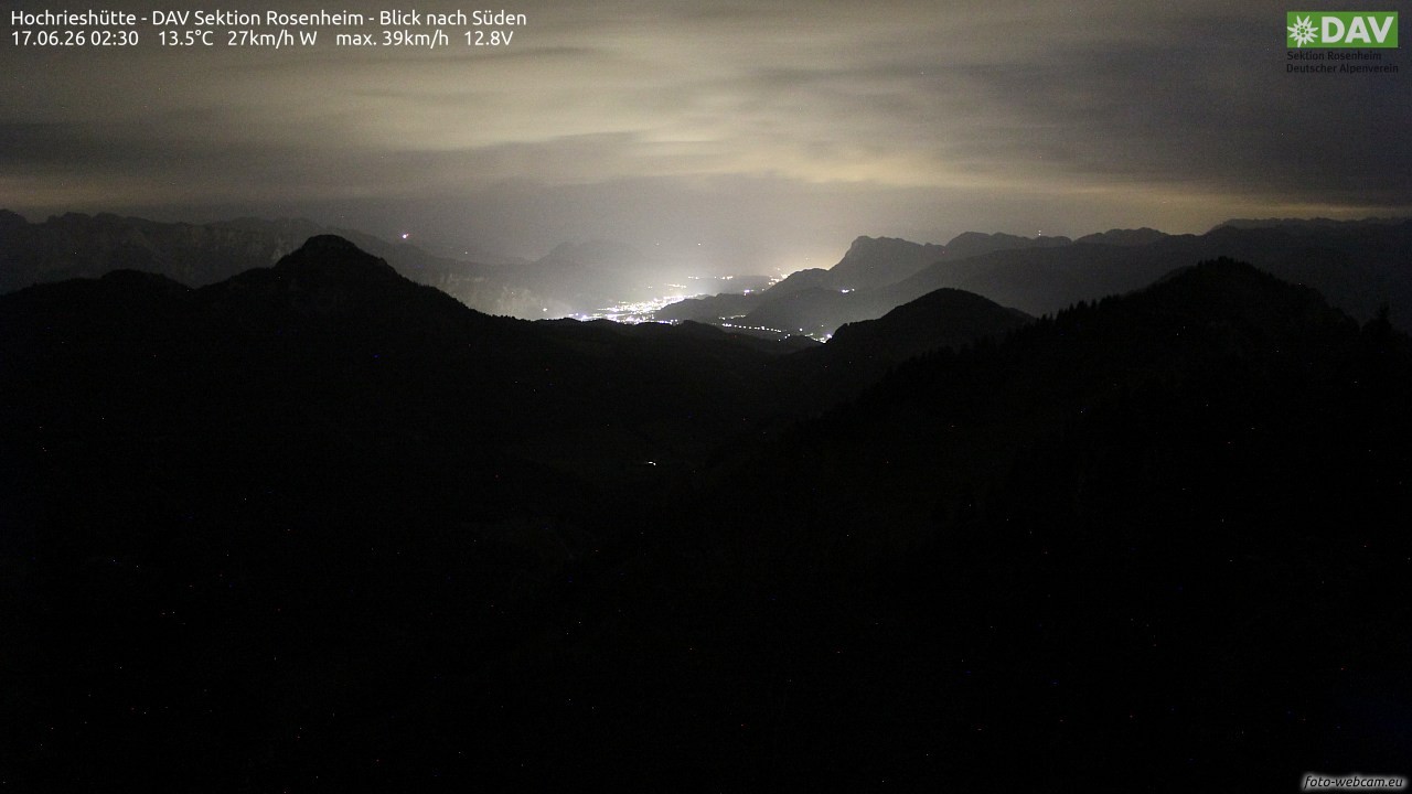 Archiv Foto Webcam Hochries Süd