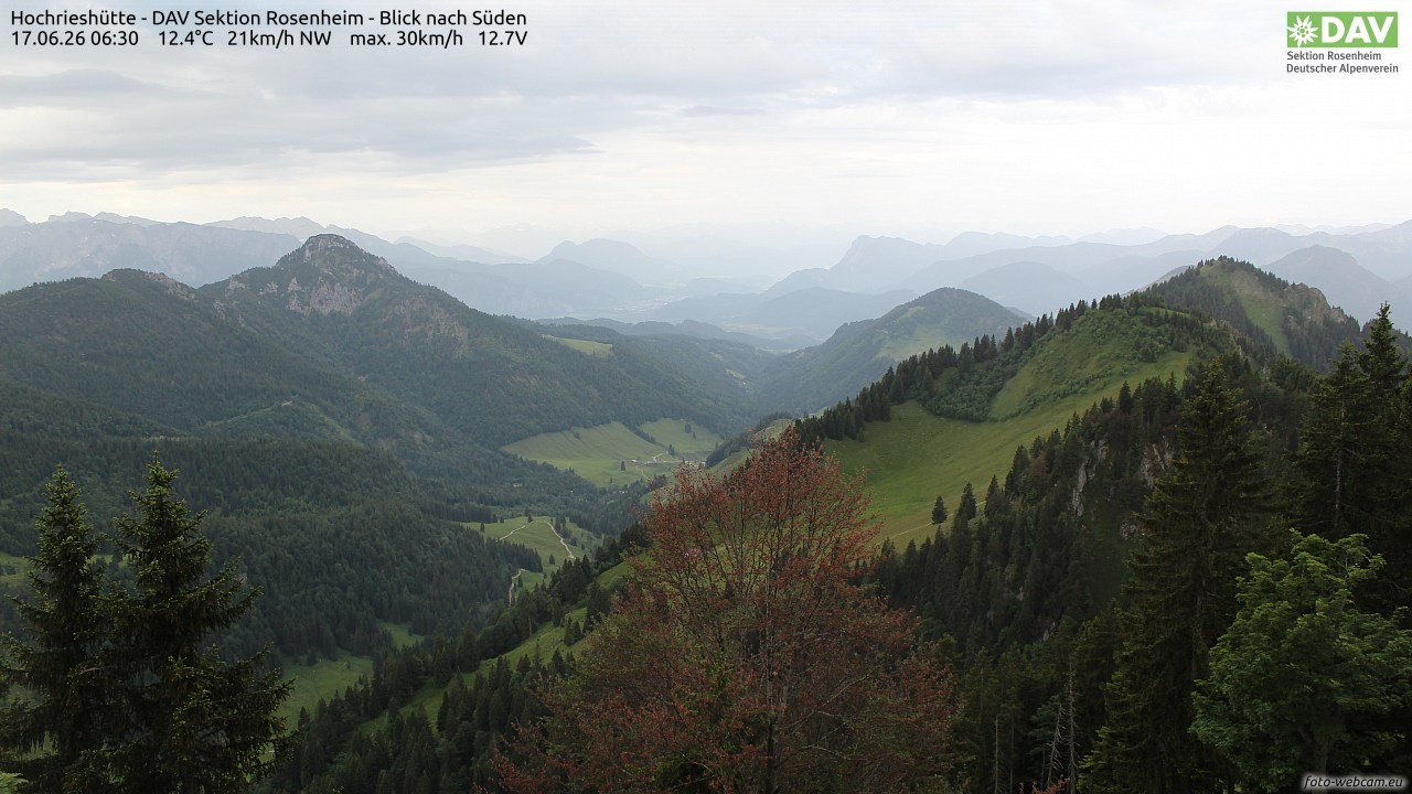 Archiv Foto Webcam Hochries Süd