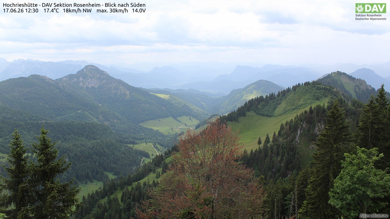 Archiv Foto Webcam Hochries Süd