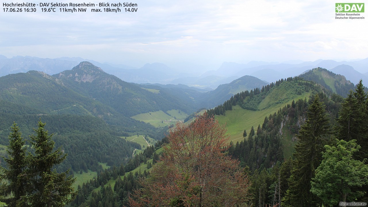 Archiv Foto Webcam Hochries Süd