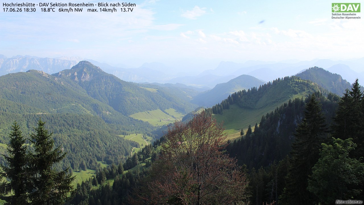 Archiv Foto Webcam Hochries Süd
