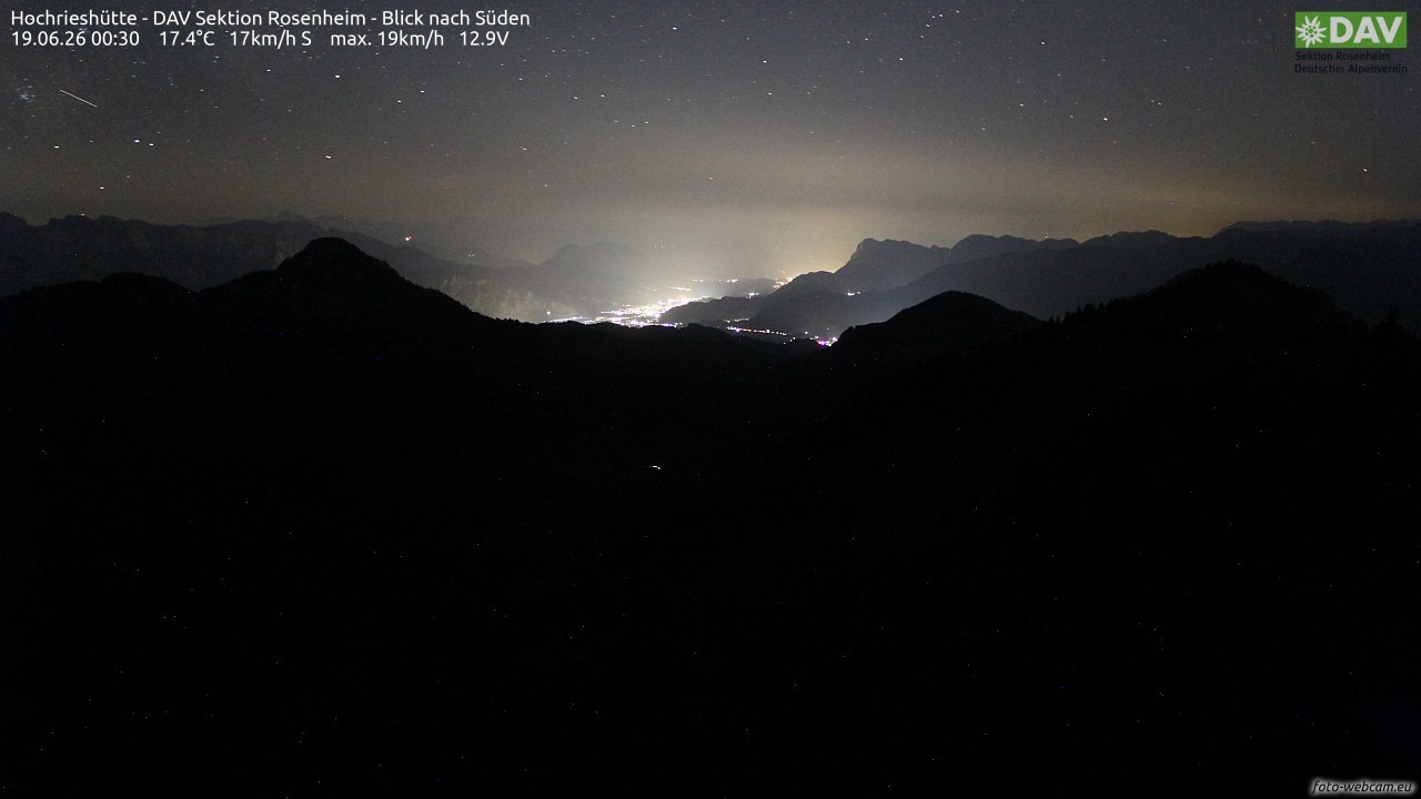 Archiv Foto Webcam Hochries Süd
