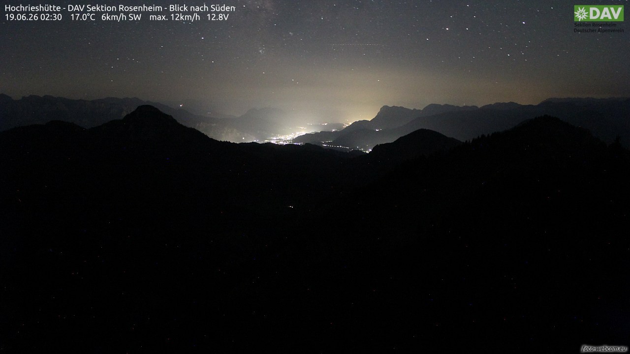 Archiv Foto Webcam Hochries Süd