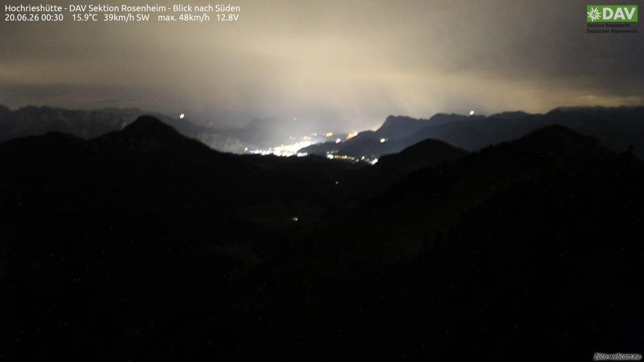 Archiv Foto Webcam Hochries Süd