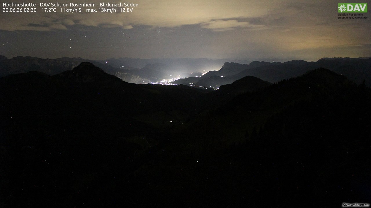 Archiv Foto Webcam Hochries Süd