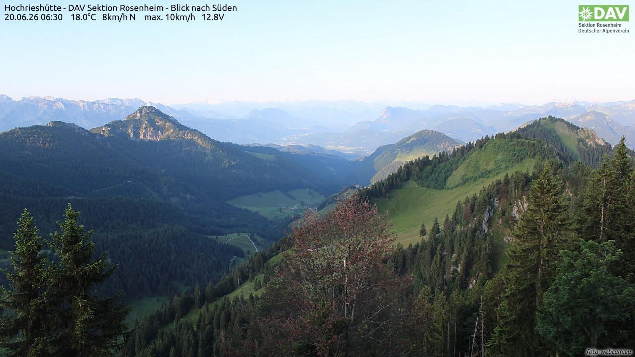 Archiv Foto Webcam Hochries Süd