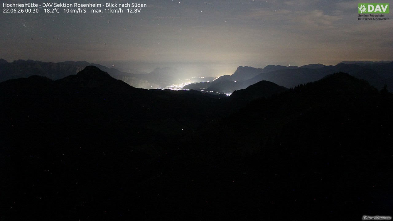 Archiv Foto Webcam Hochries Süd