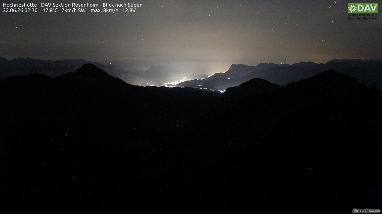 Archiv Foto Webcam Hochries Süd
