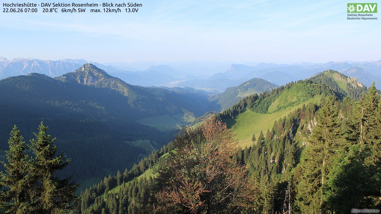 Archiv Foto Webcam Hochries Süd