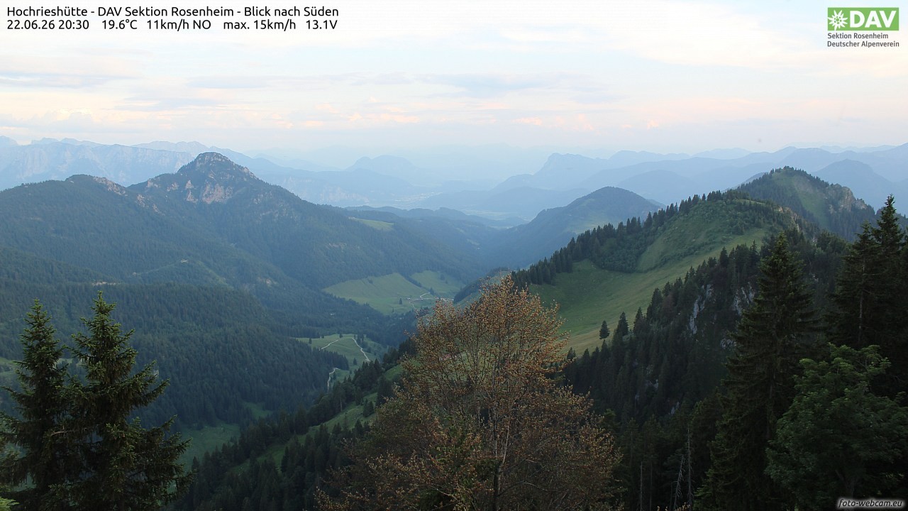 Archiv Foto Webcam Hochries Süd
