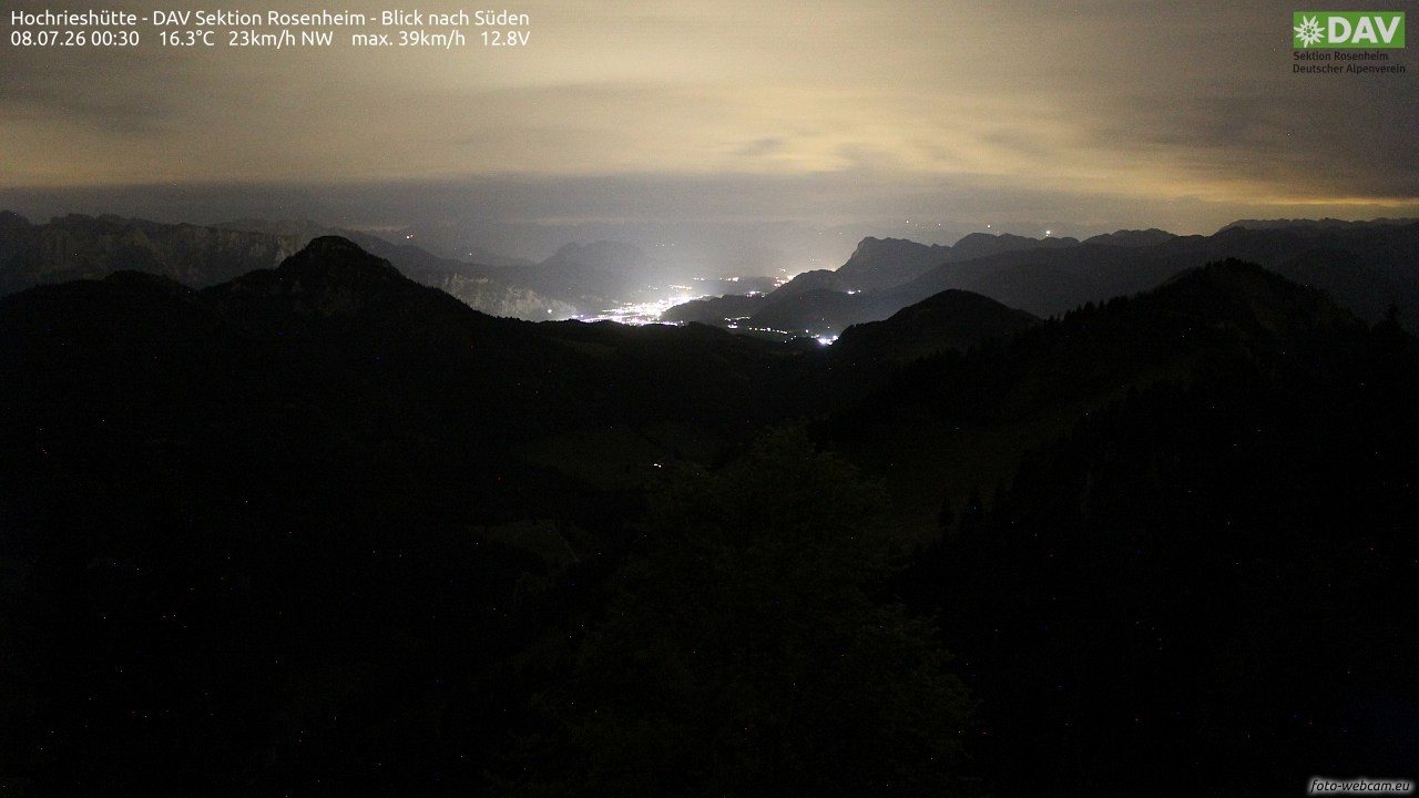 Archiv Foto Webcam Hochries Süd