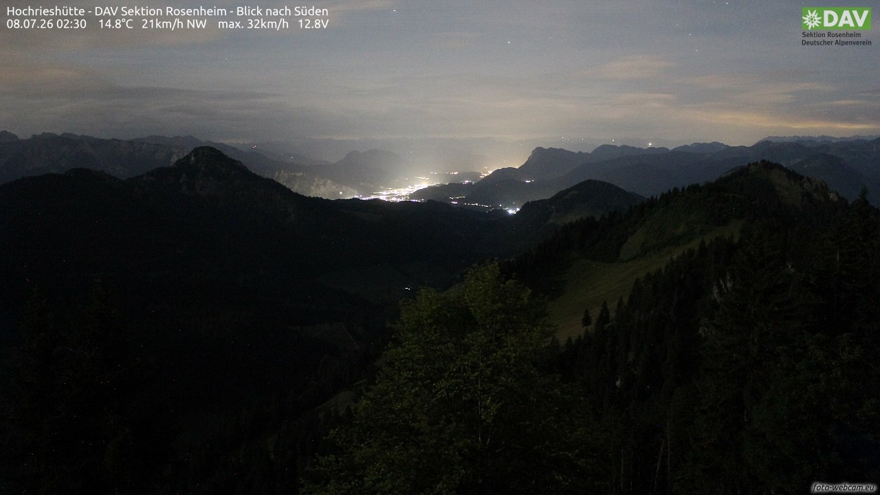 Archiv Foto Webcam Hochries Süd