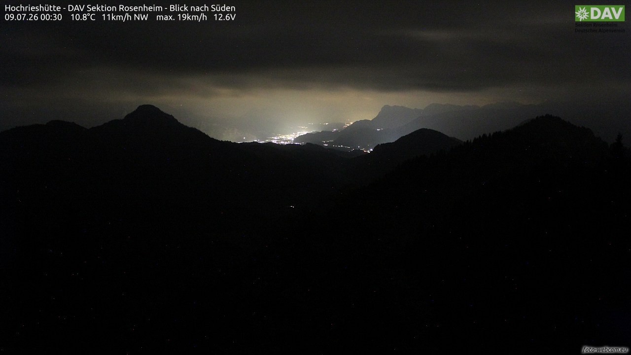Archiv Foto Webcam Hochries Süd