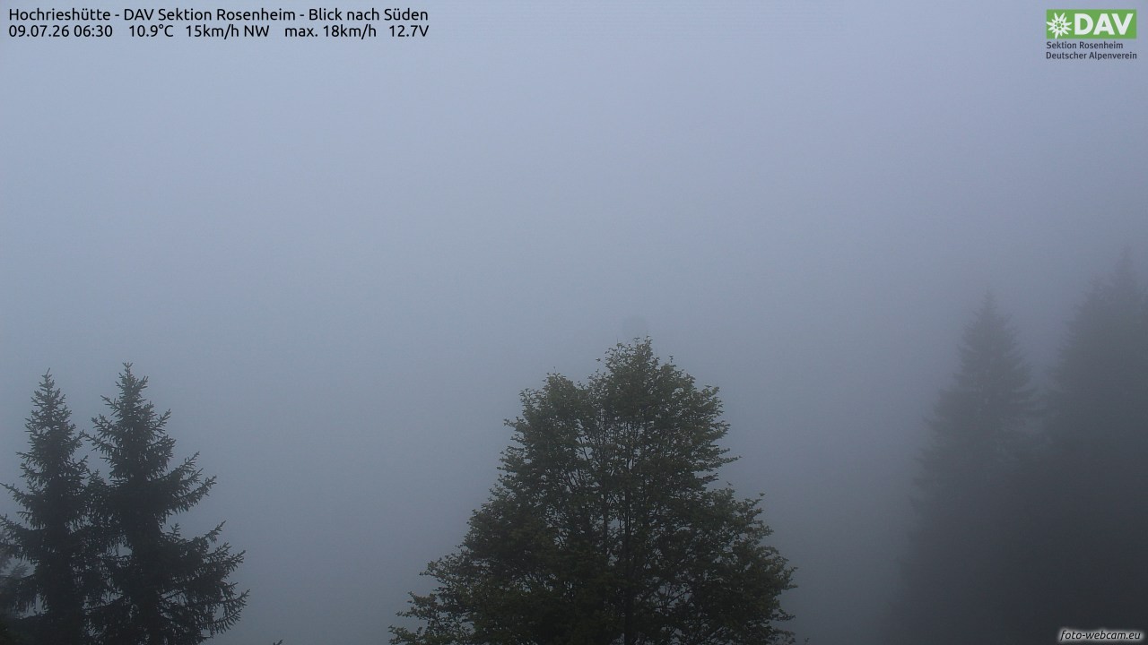 Archiv Foto Webcam Hochries Süd