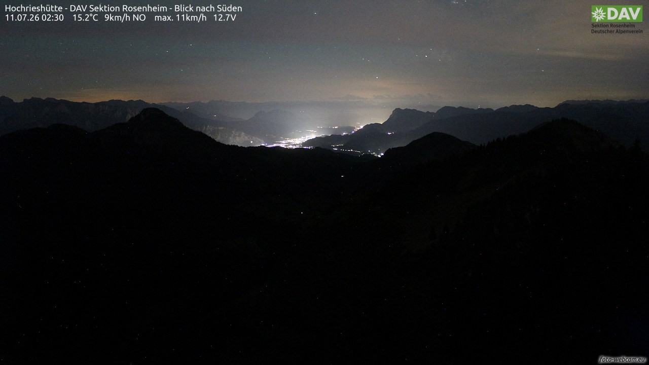 Archiv Foto Webcam Hochries Süd
