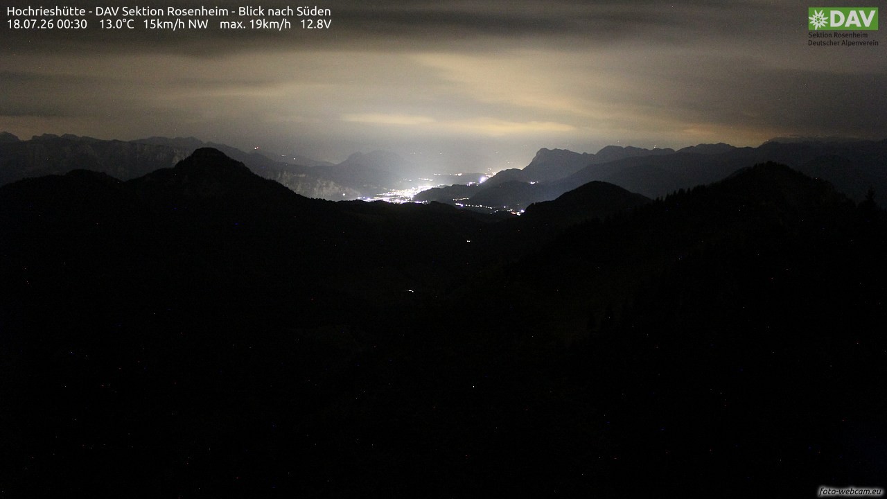Archiv Foto Webcam Hochries Süd